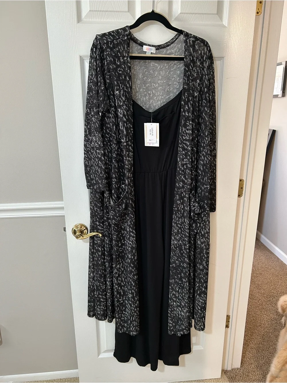 NWT LuLaRoe XL Black Leola jumpsuit.